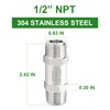 TAISHER 1PCS 304 Stainless Steel 1/2" NPT Male Check Valve,Backflow