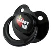 Innocenceisle Bigshield Adult Sized Pacifier: Cute Paci Black for Anxiety