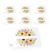 Segnaposto Floreali Matrimonio - Set 40 pz con Girasoli e