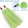 Bucktail Teasers Mylar Flash Teaser Tail Bucktail Teaser Rigs Flounder