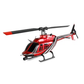 Amewi Bell 206 Jet Ranger CP Helicopter 6-Channel 6G RTF, Remote Controlled Helicopter Scale, Red/Black, 1:33