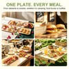 Jogoico Paper Plates 50Pack Rectangular Disposable Paper Trays 26.5x12.5cm