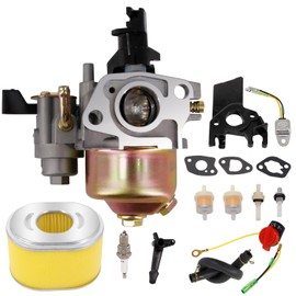 GX160 GX200 Carburetor for GX120 GX140 GX160 GX168 GX200 5HP 5.5HP 6.5HP Engine Homelite HL252300 UT80522B UT80522D with Air Filter Tune Up Kit