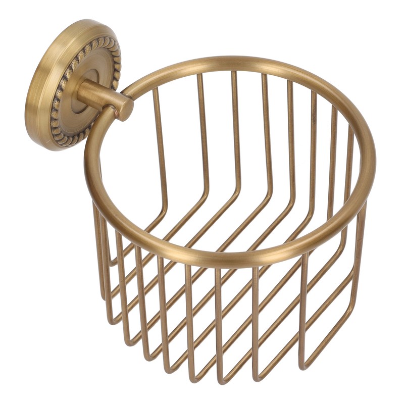 Hollow Out Toilet Paper Holder Antique Rust Proof Wall Mounted