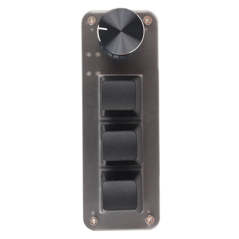 USB Mini 3 Key Keypad with Knob DIY Programmable Type