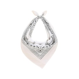 Floerns Women's Hair Bandanas Head Handkerchief Vintage Tribal Print Headscarf White One-Size