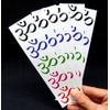 30 Premium Ohm Temporary Tattoos, Aum Om