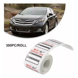 PMX Stickers Mecánico Recordatorio Servicio Del Coche/auto 300pz