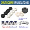 ZXFOOG License Plate Screws Anti Theft- 8 PC Button Head
