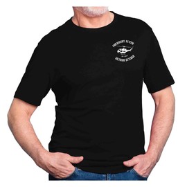 VetFriends.com Vietnam Veteran Graphic T-Shirt with Frequent Flyer Text and Huey Helicopter (X-Large) Black
