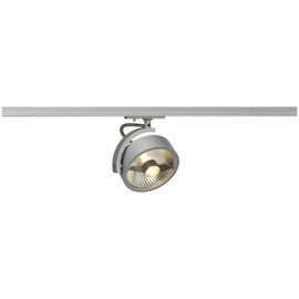SLV 143544 KALU TRACK QPAR111 luminaire head, silver,incl. 1P.-adapter, Aluminium, silver-grey, , ,