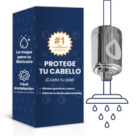 PURA Iguazú - Purificador de Regadera de Alto Rendimiento - Estilo Cromado Plateado - filtro ideal para Salones de Belleza, SPAs, Hoteles y Hogar. De las mejores regaderas para baño del mercado