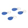 100 Pcs Blue Keychains RFID Proximity Card Key for Access
