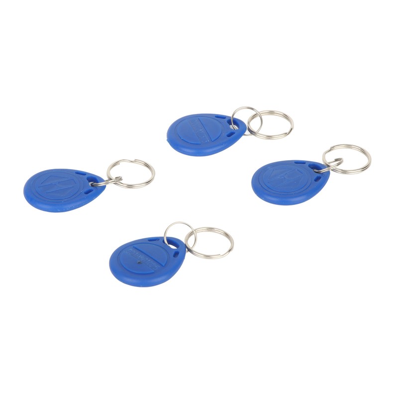 100 Pcs Blue Keychains RFID Proximity Card Key for Access