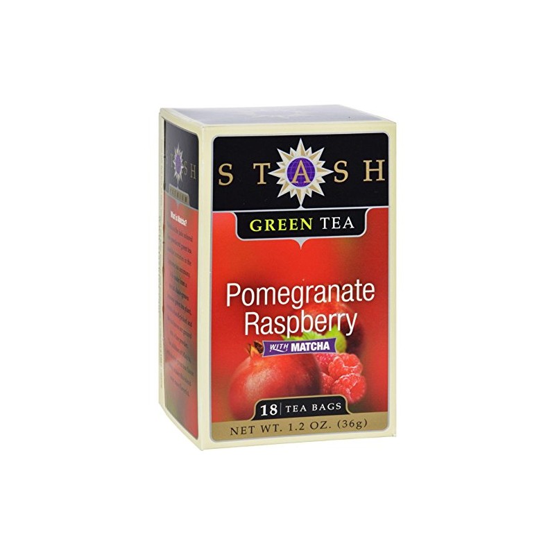 Stash Pomegranate Raspberry Matcha Green Tea (Pack of 6)