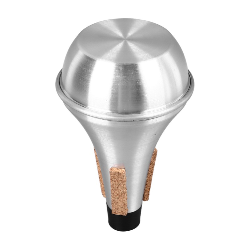 Trumpet Practice Mute Lightweight Aluminum Alloy Soft Cork Noise Reduction