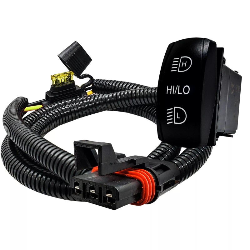 OZ-USA HI/LO LED Light On/Off/On Rocker Switch Pulse Power Busbar