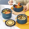 Thermal Lunch Box 2200ml Three Layer Detachable Compartment Design Portable