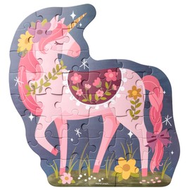 Stephen Joseph, Shaped Jigsaw Puzzle, 40 Pieces Preschool Toddler Puzzle, Unicorn