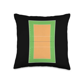Volleyball Ball Court Trendy Novelty Cool Sports Lover Gifts Throw Pillow