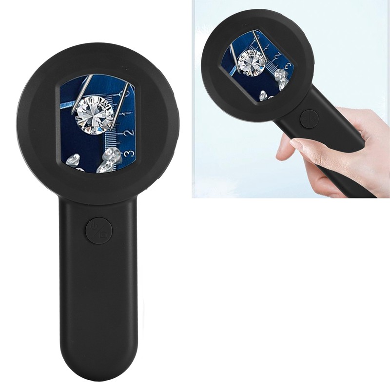 Handheld Digital Microscope 16MP 2.0in Screen 8LED 500mAH Battery Magnifier