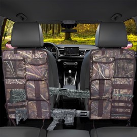 2 Pack Tactical Seat Back Gun Racks, Truck Gun Rack for Hunting Gear, Camo Gun Holder for Car with Molle Panel, Automotive Gun Racks for Hunting Rifles/Shotguns, Hunting Gift for Men