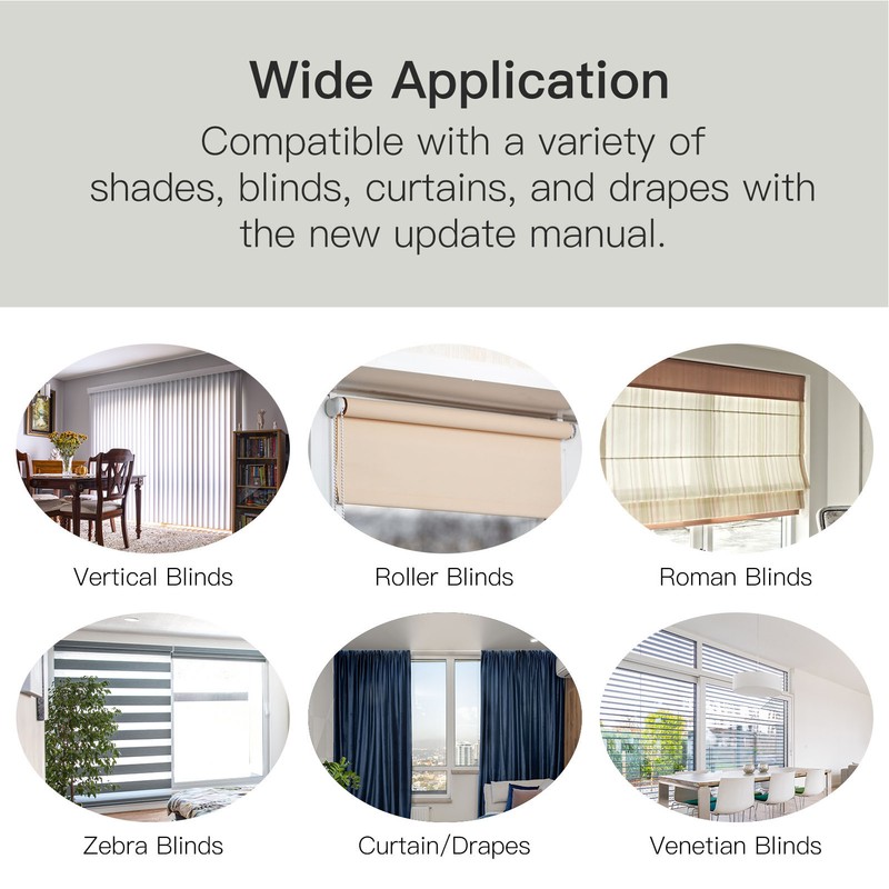 Smart Blinds Motor Kit Chain Roller Rechargeable Automatic Curtain Opener