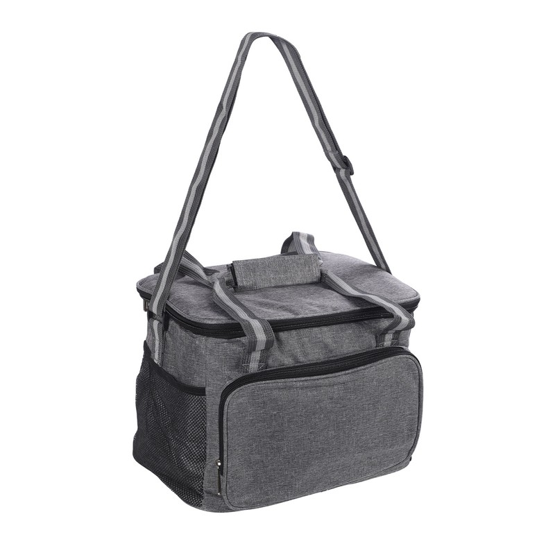 Insulated Lunch Bag Grey Oxford Cloth 15L High Capacity Insulated