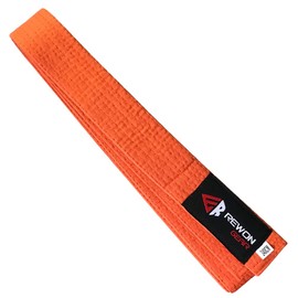 Rewon Gear Karate Martial Arts and Taekwondo Belt (Orange, 1/220cm)