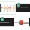 Michear 10Pcs Micro Drill Bits Set Diameter 0.1mm to 3.0mm