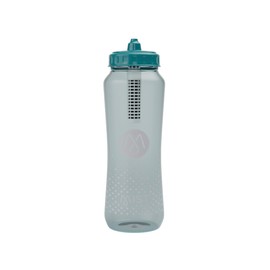 Mist Sports Squeeze Water Bottle with Built-In Filter for Pure Water, Lightweight and Easy Grip Squeeze Water Bottles Sports Quality, Leak Proof & BPA Free Athletic Water Bottle Squirt Top, Deap Teal