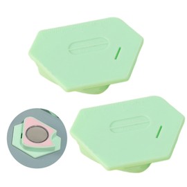 2Pcs Magnetic Seam Guide for Sewing Machine,Magnetic Seam Sewing Guide,Sewing Rulers and Guides,Magnetic Sewing Machine Guide,Polygonal Hemmer Guide with Scale,Magnetic Sewing Seam Guide(Green)