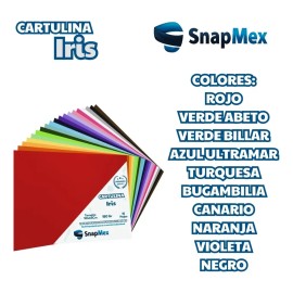 Cartulina Iris 50x65cm 10 Piezas 180gr Variedad Colores