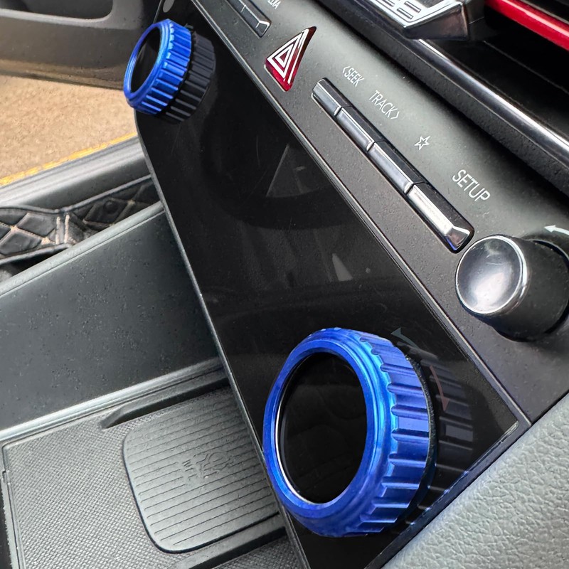 FUEISOF Car Air Conditioning Gear Knob Frame Cover for Hyundai