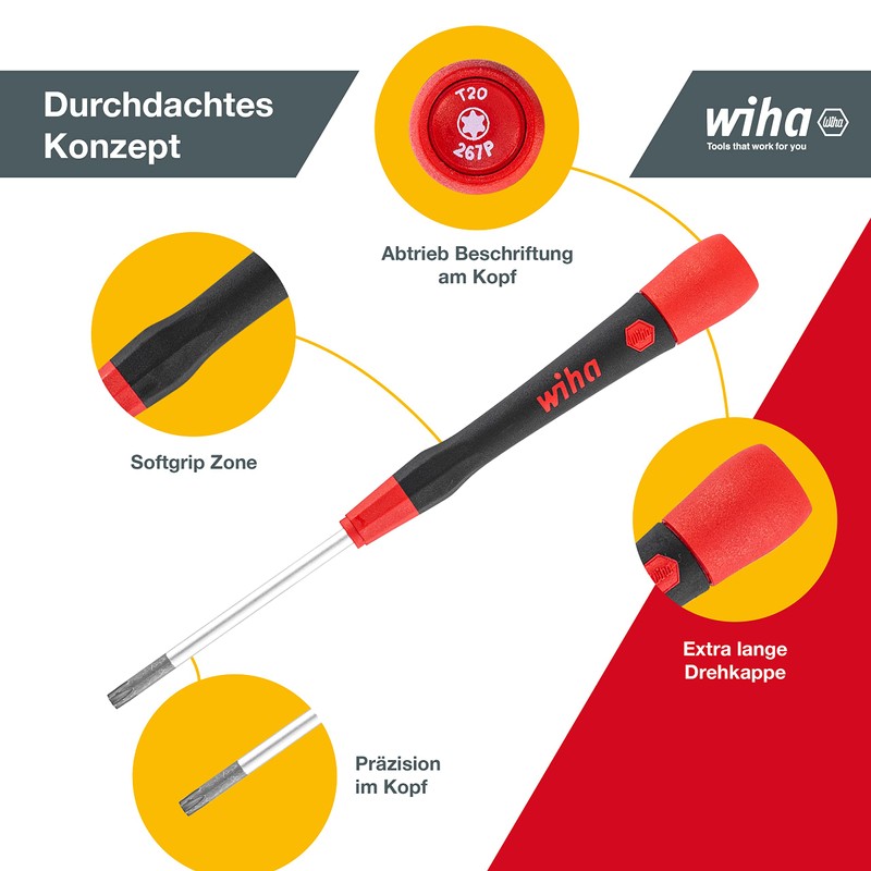 Wiha PicoFinish® (42996) Precision Screwdriver Set (42996) 7-Piece Hexagon Socket