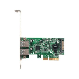 USB 3.1A-P2-PCIE3 USB 3.2 Gen2 (10Gbps) Type A Interface Card (PCI-Express x4 Connection), ASMedia ASM3142