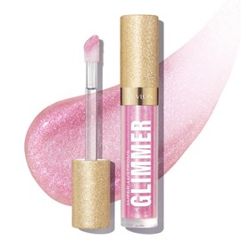 LeBron Super Rustlass Glimmer Gloss 002 Pink Prism: Icy Pink, 1.3 fl oz (3.8 ml) Lip Gloss, Lipstick, Moisturizing