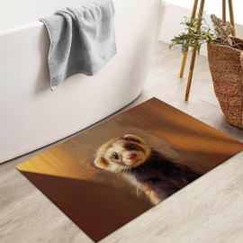 VANZEV Adorable Ferret Indoor Door Mat for Entryway, 17x29.5 Inch, Cute Pet Floor Doormat for Home Decor, Non-Slip Rug Mat for Living Room, Kitchen, Bedroom, Gifts for Lover