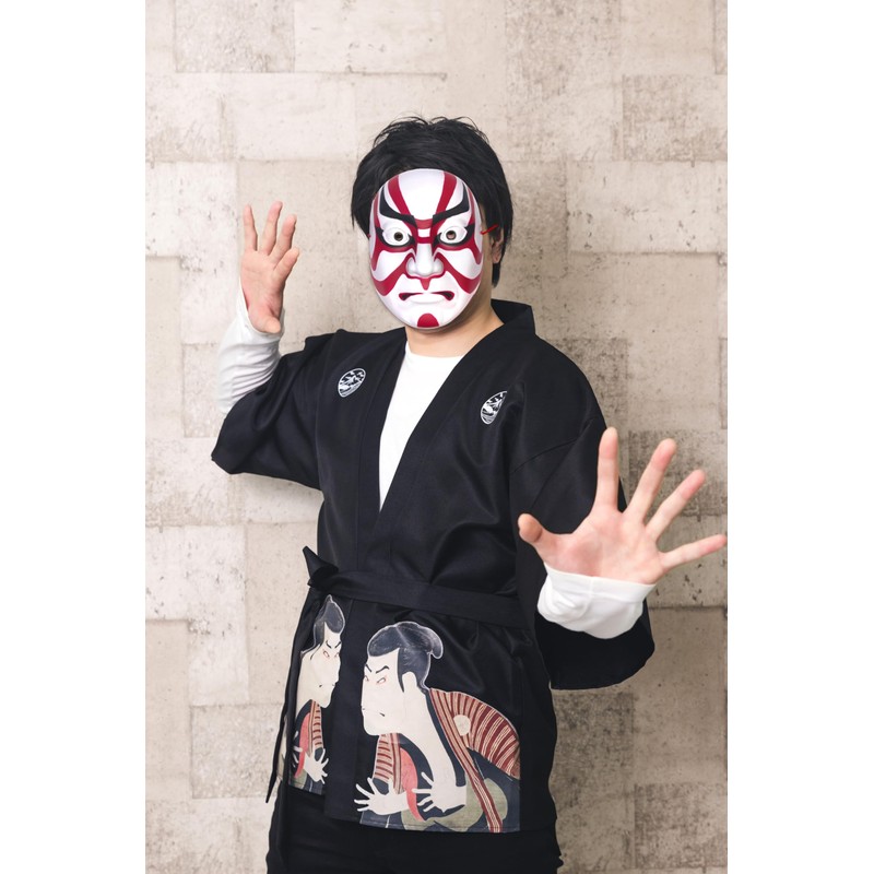 [Clear Stone] Japanese-Style Mask, Sukuma Musakuma, Unisex, White