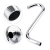 Joyzan S shaped Shower Arm, High Rise Shower Head Extension