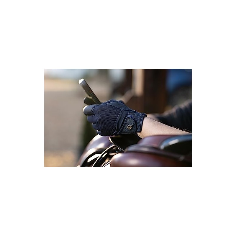 LeMieux Pro Mesh Horse Riding Gloves - Navy Blue XS