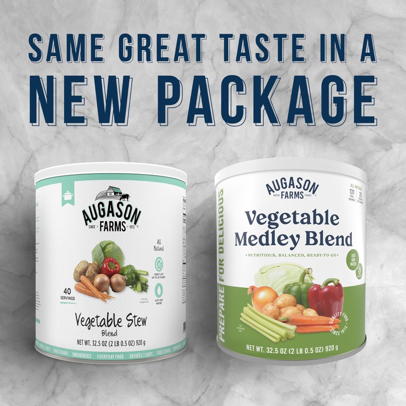 Augason Farms Vegetable Medley Blend Can - Freeze Dried &