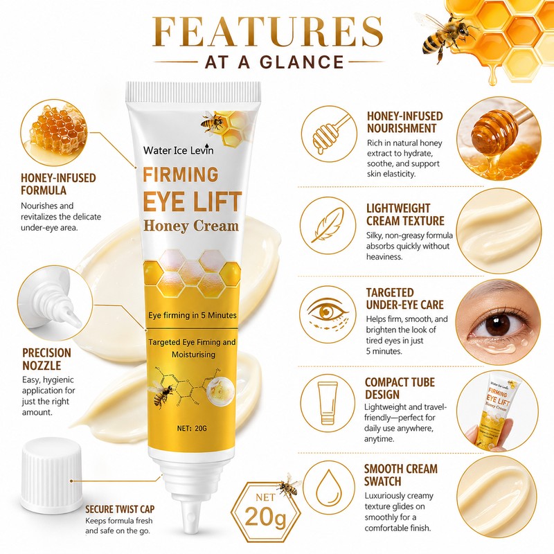 Honey Eye Cream for Daily Care – Lightweight Under-Eye Serum