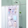 MISSLO Hanging Mesh Pockets Hold 340oz/1000ml Shampoo Shower Organizer with