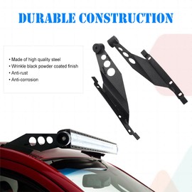 Tacoma 50 Inch LED Light Bar Mounting Bracket, 50” Straight LED Light Upper Roof Mounts Windshield A Pillar Brackets Compatible with 2005-2022 Toyota Tacoma