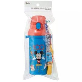SKATER Mickey Thermal Flask Insulated Bottle Kid Hot Cold Drinks Travel Sport