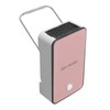 Mini Space Heater Pink Fast Heating Rotatable Holder Anti Slip