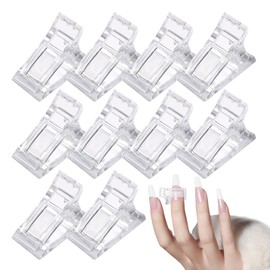 Nail Clip for Poly Nail Gel - Poly Nail Gel Nail Forms Extension Nail Mold | Poly Nail Gel Nail Clip ABS Manicure Tool for Nail Shaping Nail Extension