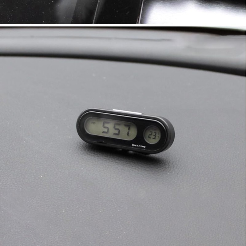 2 Pcs Car Dashboard Clock with High Precision Clock, Mini