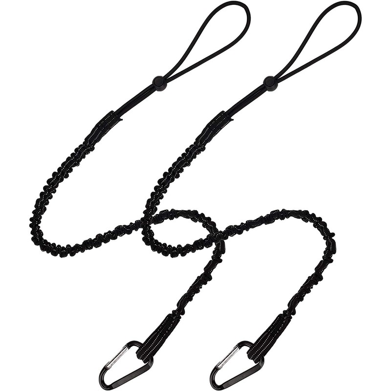 Tool Lanyard，5 Pack Safety Tool Leash，Retractable Bungee Cord with Aluminum